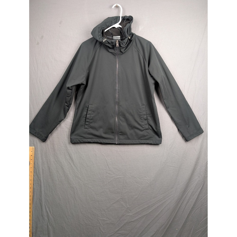 32 Degrees Heat Mens Softshell Hooded Jacket Black Medium‎ Full Zip